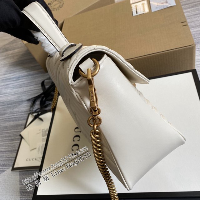 Gucci新款包包 古馳進口原廠皮Marmont郵差包系列 Gucci手提肩背女包 498110  ydg3151